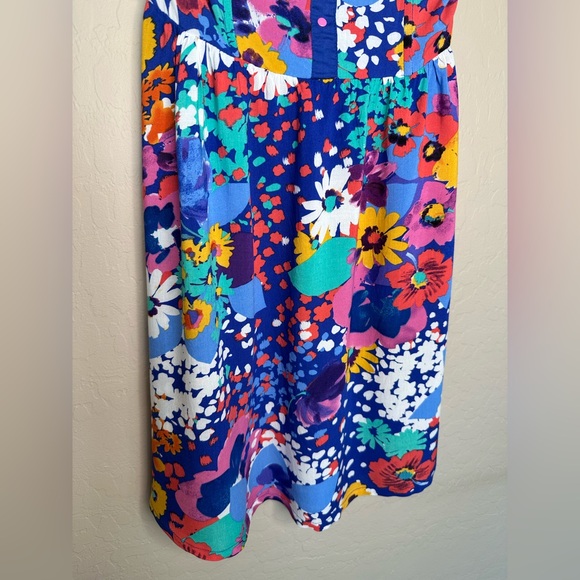 O’Neill Floral Print Strapless Knee Length Dress, size S - Picture 3 of 14